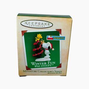 Hallmark Keepsake Winter Fun With Snoopy Ornament 2004 Miniature Collectors Seri